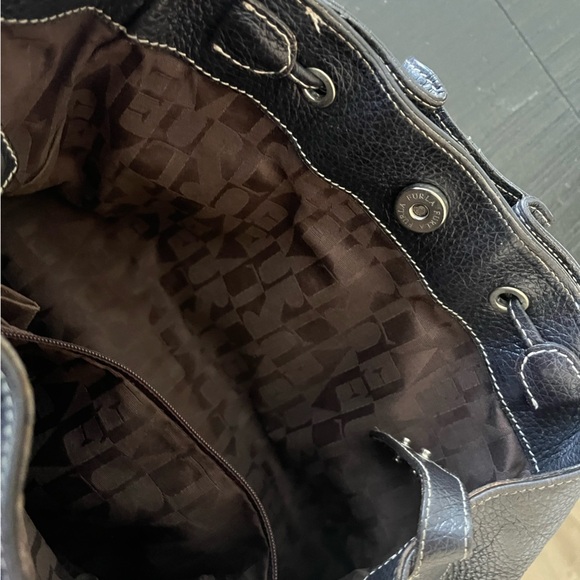 Furla Pebbled Leather Bucket Bag Black - Picture 14 of 15